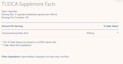 TUDCA (Tauroursodeoxycholic Acid) Supplement - Image 2