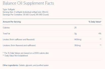 Balance Oil (Omega 6 + 3) - Image 2